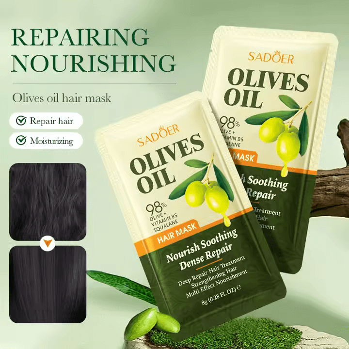 Olive Oil Hair Masks - 2 Pack